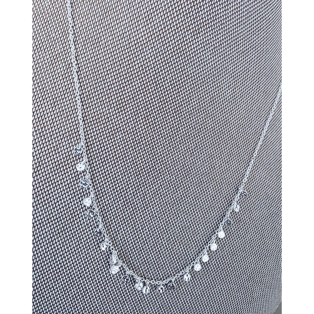 Silver Disc Charm Necklace - Picture 3 of 5